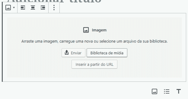 Options for adding images to pages: upload from your computer, choose from the media library, or insert from a link