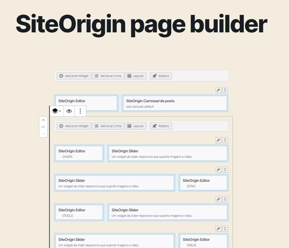 Adding SiteOrigin page builder block to Gutenberg page