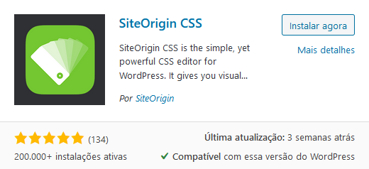 SiteOrigin CSS Plugin