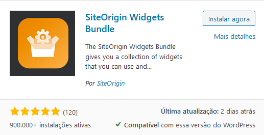 SiteOrigin Widgets Bundle plugin